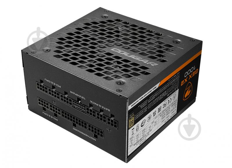 Блок питания Cougar GEX X2 1000, 80 Plus Gold, Modular, 120 мм Silent Fan, 10SATA + 6PCI-E GEX X2 1000 1000 Вт - фото 2