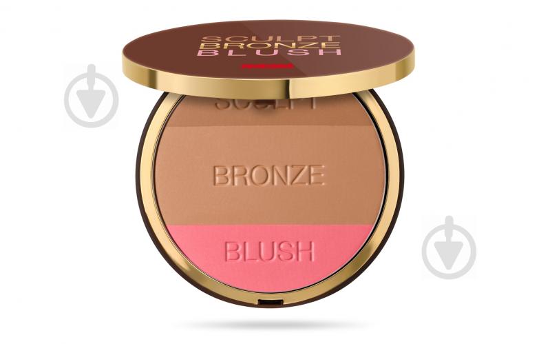 Палетка для контуринга Pupa Sculpt Bronze Blush №03 темный бежевый 30 г - фото 1