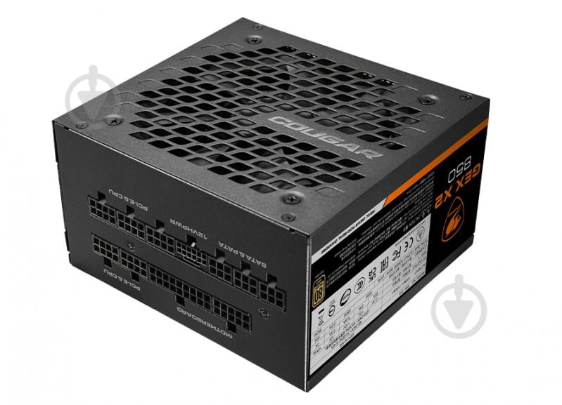 Блок живлення Cougar 80 Plus Gold, Modular, 120 мм Silent Fan, 10SATA + 4PCI-E GEX X2 850 850 Вт - фото 2