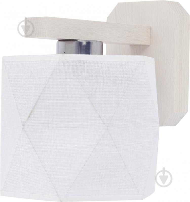 Бра TK Lighting Bruno 1x60 Вт E27 белый/дерево 1010 - фото 1 Бра TK Lighting Bruno 1x60 Вт E27 белый/дерево 1010 - фото 1