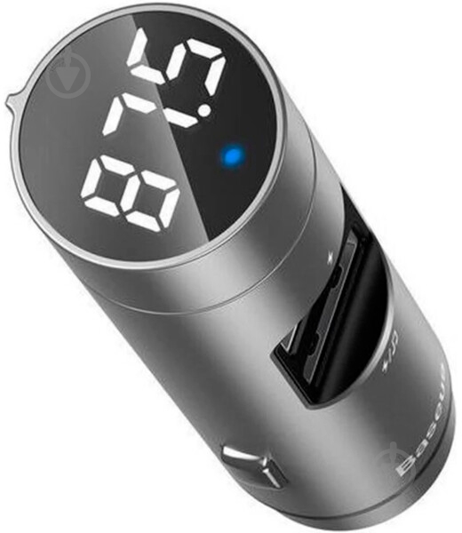 FM-трансмиттер BASEUS Energy Column Car Wireless MP3 Charger Silver (CCNLZ-C0S) - фото 4