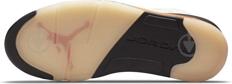 Кросівки чоловічі Jordan AIR 5 RETRO DC1060-100 р.45,5 білі - фото 9