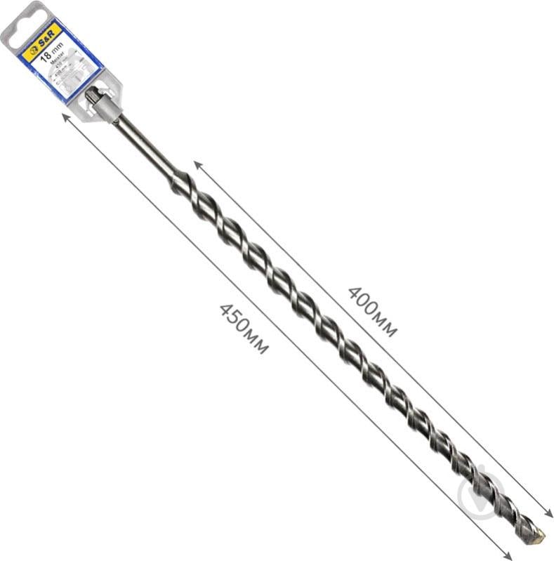 Бур S&R Meister SDS-plus 18x450 мм 200018450 - фото 1