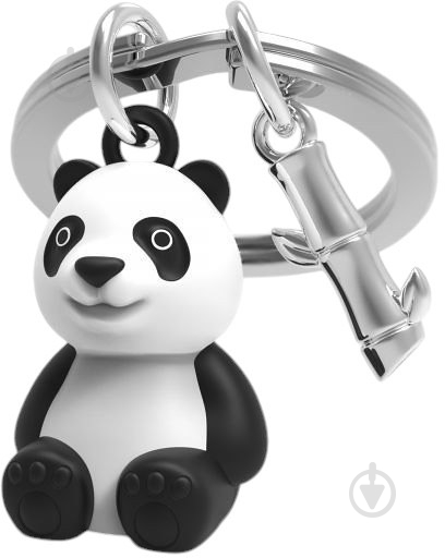 Брелок для ключів Metalmorphose Panda & Bamboo Leaf - фото 1 Брелок для ключів Metalmorphose Panda & Bamboo Leaf - фото 1