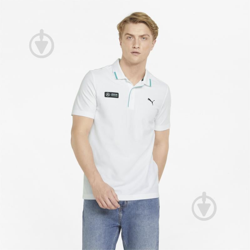 Поло Puma MAPF1 Basic Polo 53364003 р.2XL белый - фото 1