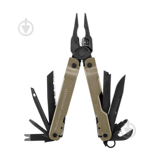 Мультитул Leatherman Super Tool 300M Black/Colote (чехол Molle), 18 инструментов 832762 - фото 1