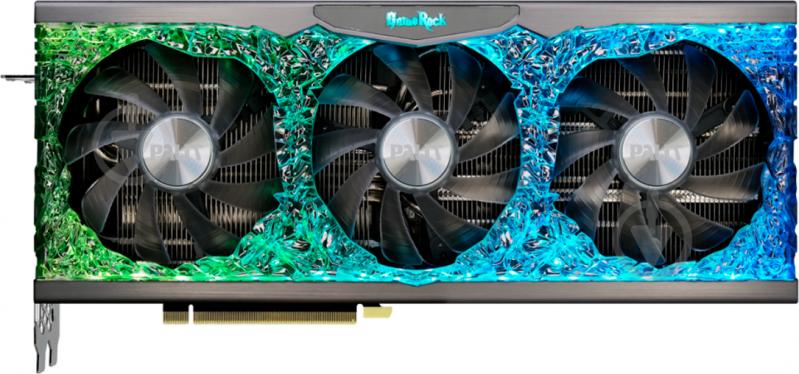 Видеокарта Palit NVIDIA GeForce RTX 3080 GameRock V1 10GB GDDR6 320bit (NED3080U19IA-1020G/LHR) - фото 3