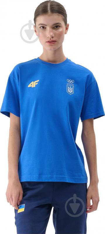 Футболка 4F 4FOSS24TTSHF2213-33S р.3XL синий - фото 1
