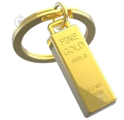 Брелок для ключів Metalmorphose Gold Bar - фото 1 Брелок для ключів Metalmorphose Gold Bar - фото 1