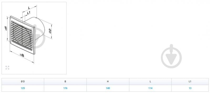 Вытяжной вентилятор Вентс 125 С Л - фото 2