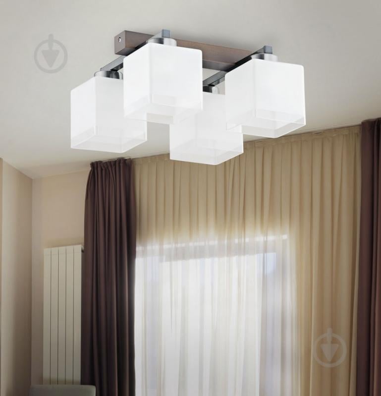 Люстра потолочная TK Lighting Toni New 4x60 Вт E27 белый/серый 1794 - фото 2