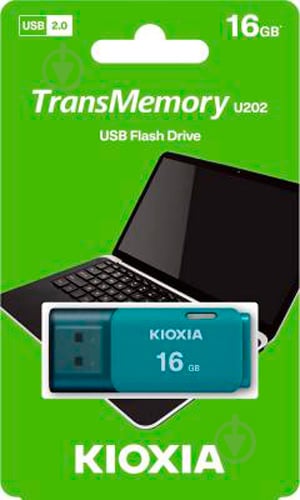 Флеш-память USB KIOXIA TransMemory U202 16 ГБ USB 2.0 blue (LU202L016GG4) - фото 3