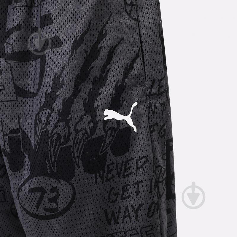 Шорты Puma Mesh Practice Short AOP 53413706 р. M черный - фото 3