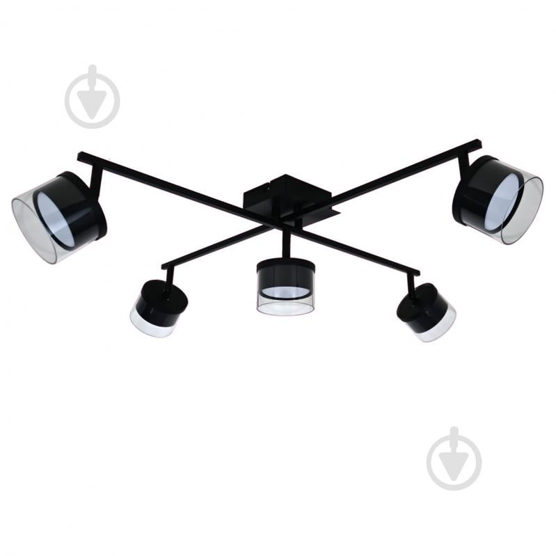 Люстра стельова Victoria Lighting 5x12 Вт GX53 чорний Often/PL5 black - фото 2