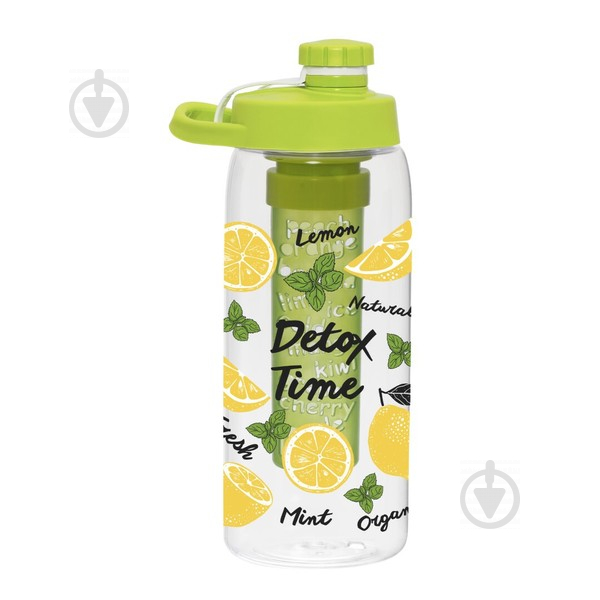 Бутылка для воды Lemon-Detox Twist 1 л с инфузером 161548-001 Herevin - фото 1