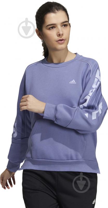 Світшот Adidas W SI WORD CRE GT6361 р. XS бузковий - фото 2