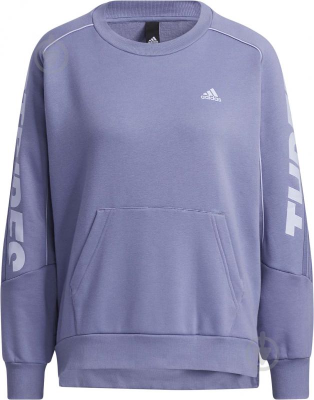 Світшот Adidas W SI WORD CRE GT6361 р. XS бузковий - фото 3