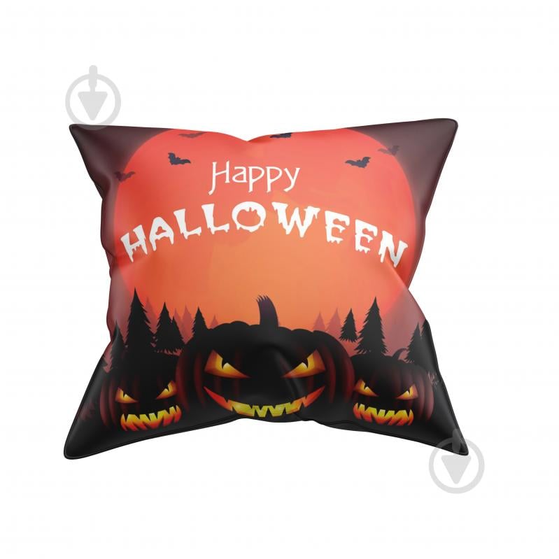 Подушка декоративная Angry halloween ghost 45x45 см мультиколор La Nuit - фото 1 Подушка декоративная Angry halloween ghost 45x45 см мультиколор La Nuit - фото 1