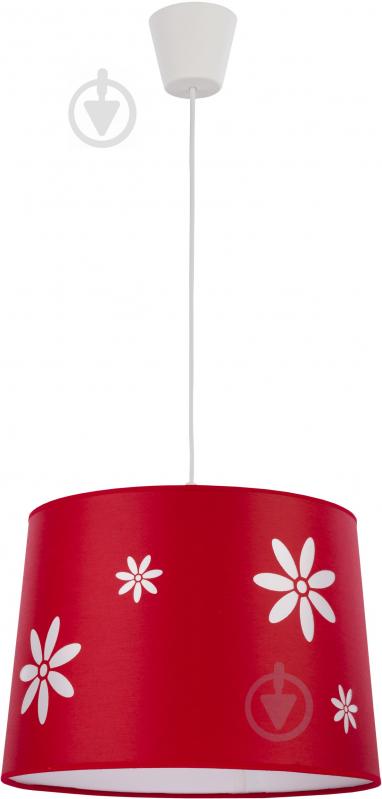 Люстра підвісна TK Lighting Flora 1x60 Вт E27 червоний 2416 - фото 1