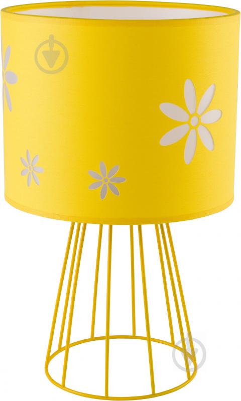 Настільна лампа декоративна TK Lighting Flora 1x60 Вт E27 жовтий 2894 - фото 1