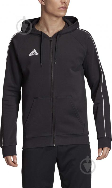 Джемпер Adidas CORE18 FZ HOODY FT8068 р. L чорний - фото 1