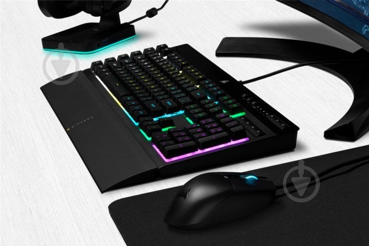 Клавиатура Corsair K55 RGB Pro USB (CH-9226765-RU) black - фото 19