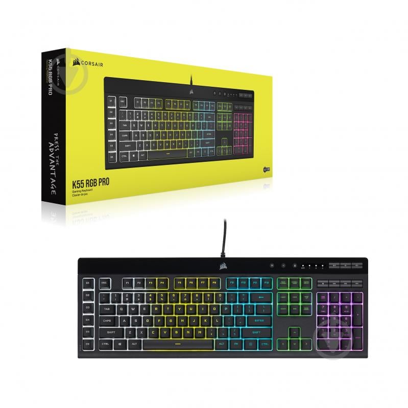 Клавиатура Corsair K55 RGB Pro USB (CH-9226765-RU) black - фото 15