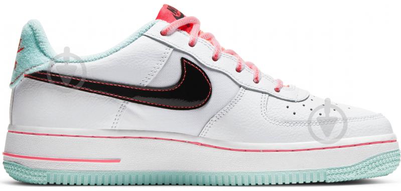 Кроссовки для девочек Nike AIR FORCE 1 '07 LV8 GS DD7709-100 р.38 белые - фото 4