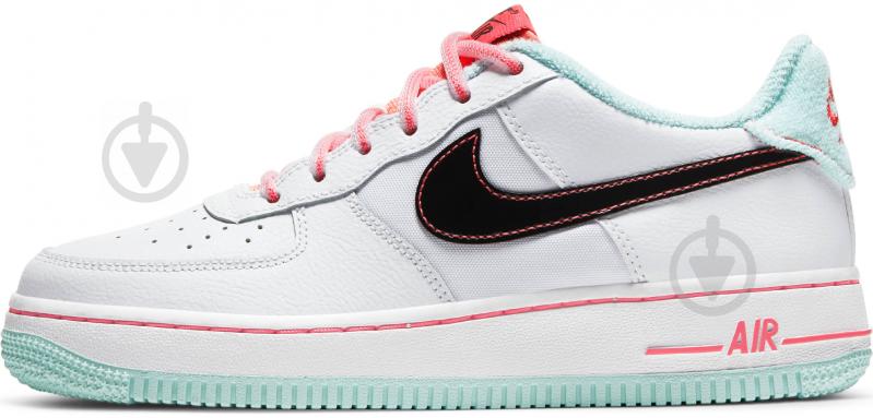 Кроссовки для девочек Nike AIR FORCE 1 '07 LV8 GS DD7709-100 р.38 белые - фото 5