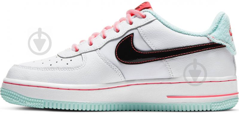 Кроссовки для девочек Nike AIR FORCE 1 '07 LV8 GS DD7709-100 р.38 белые - фото 6