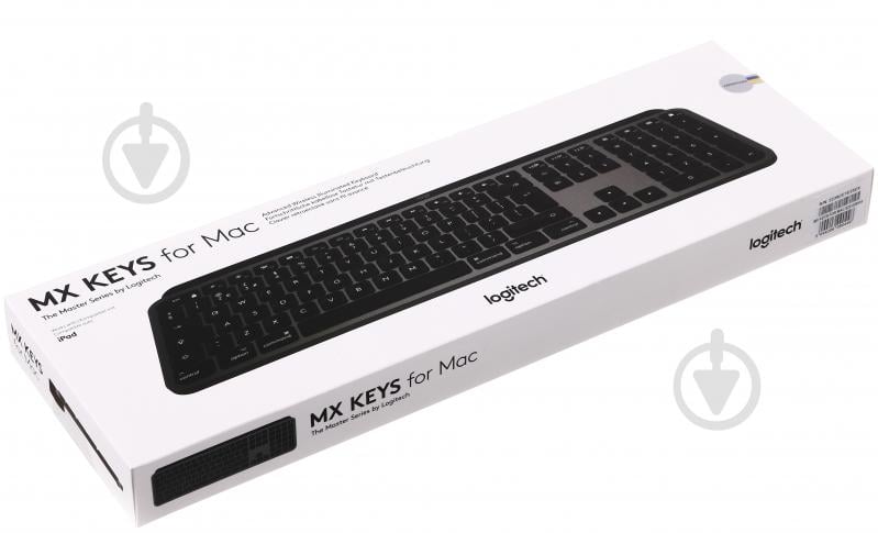 Клавиатура Logitech MX Keys Wireless for Mac Space (920-009558) black - фото 12