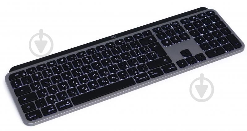 Клавиатура Logitech MX Keys Wireless for Mac Space (920-009558) black - фото 5