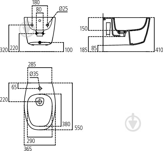 Біде Ideal Standard Dea T509801 - фото 2