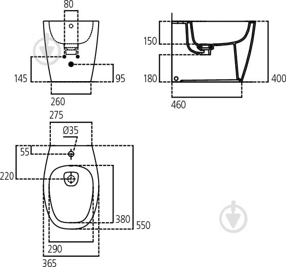 Биде Ideal Standard Dea T509901 - фото 2