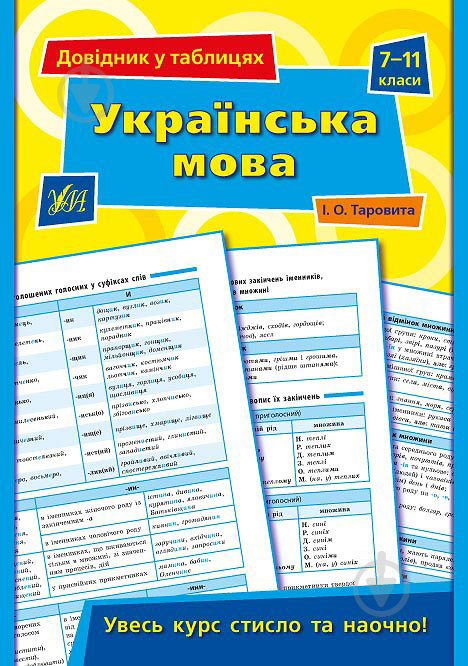 Книга Ирина Таровитая «Українська мова. 7-11 класи» 978-966-284-361-3 - фото 1