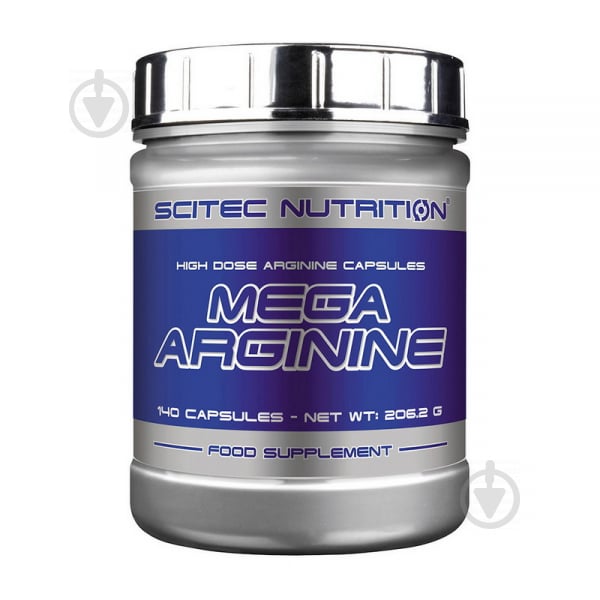 Комплекс предтренировочный Scitec Nutrition Mega Arginine 140 капсул - фото 1