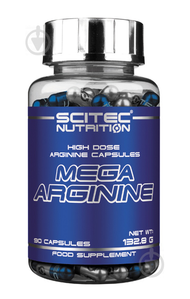 Комплекс предтренировочный Scitec Nutrition Mega Arginine 90 капсул - фото 1