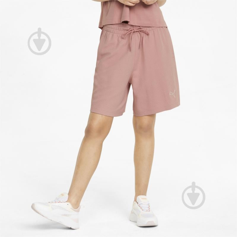 Шорти Puma HER High-Waist Shorts 84709924 р. L рожевий - фото 1