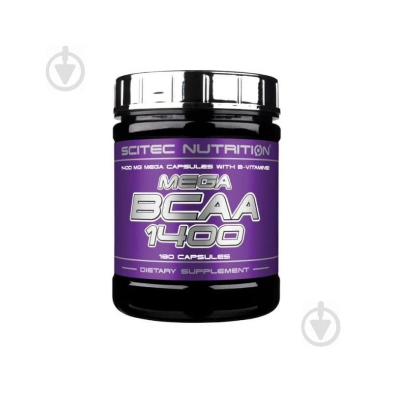 Амінокислотна суміш Scitec Nutrition MEGA BCAA 1400 120 капс. - фото 1