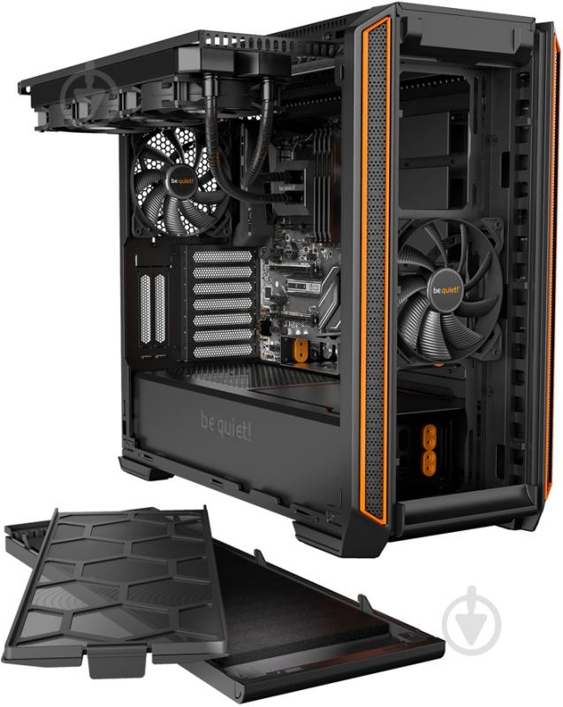Корпус be quiet! Silent Base 601 Window Black-Orange (BGW25) - фото 4 Корпус be quiet! Silent Base 601 Window Black-Orange (BGW25) - фото 4