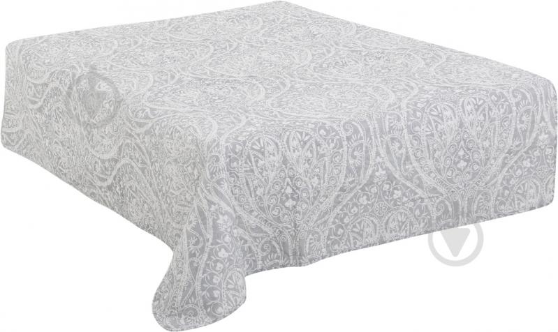 Покрывало Нубия 160x220 см Underprice бело-серый - фото 1