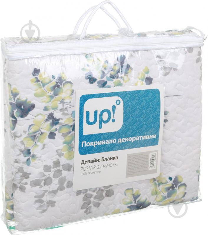 Покрывало Бланка 220x240 см Underprice белый с рисунком - фото 3
