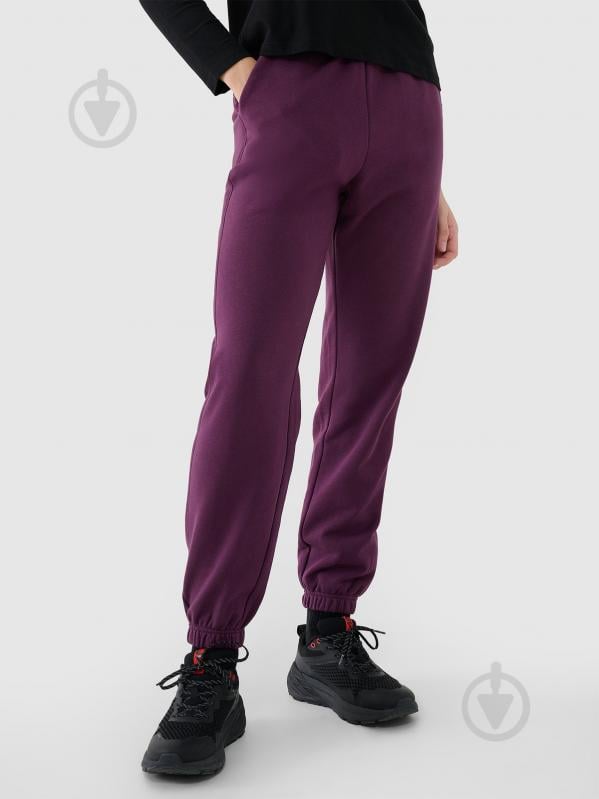 Штани 4F TROUSERS CAS F1013 4FWSS25TTROF1013-50S р. L фіолетовий - фото 1