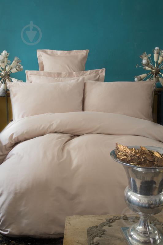 Комплект постельного белья Simply евро бежевый Issimo - фото 1