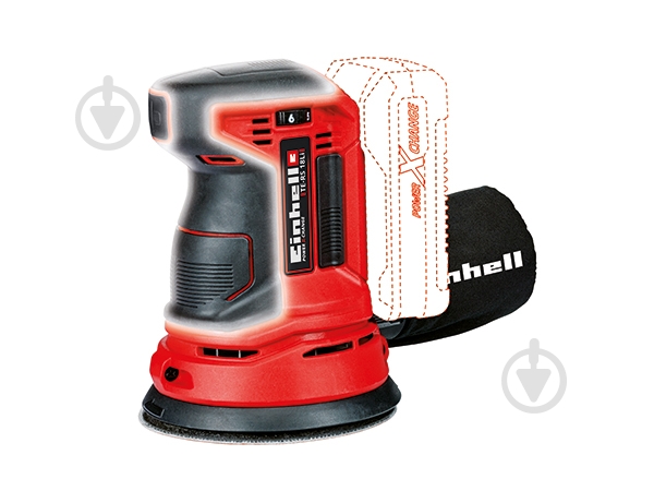 Шлифмашина эксцентриковая Einhell PXC TE-RS 18 Li 4462010 Set - фото 4