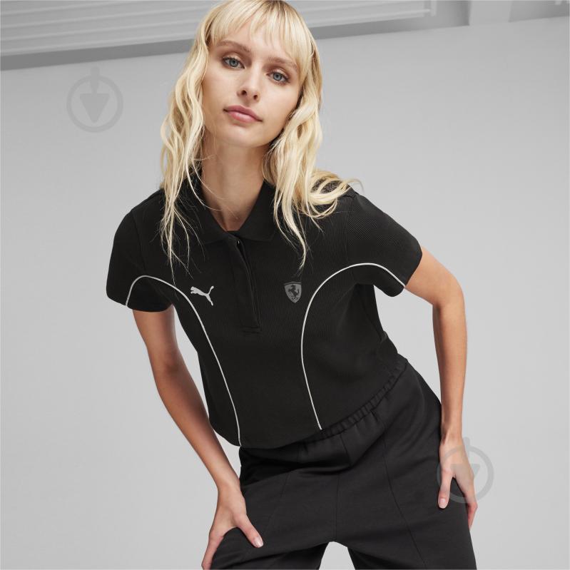 Поло Puma FERRARI STYLE POLO WMN 62383601 р.XL черный - фото 3