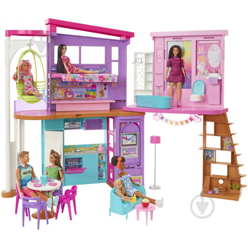 Домик для кукол Mattel Barbie "Малибу" HCD50 - фото 7