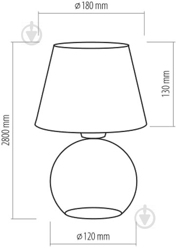 Настільна лампа декоративна TK Lighting Pico 1x60 Вт E27 прозорий/білий 620 - фото 2