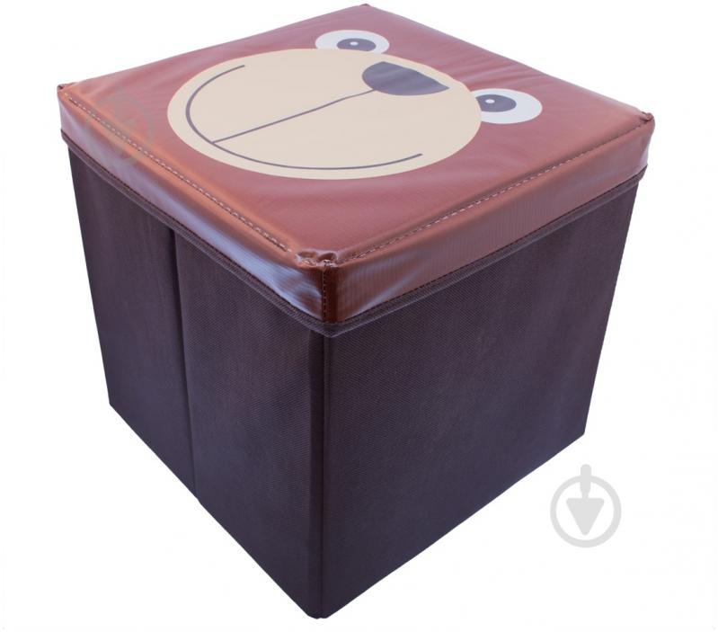 Детский пуф Зоопарк медведь красный - фото 3