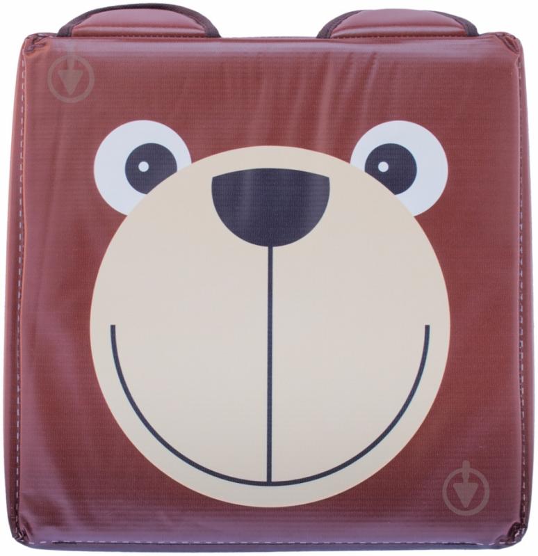 Детский пуф Зоопарк медведь красный - фото 4